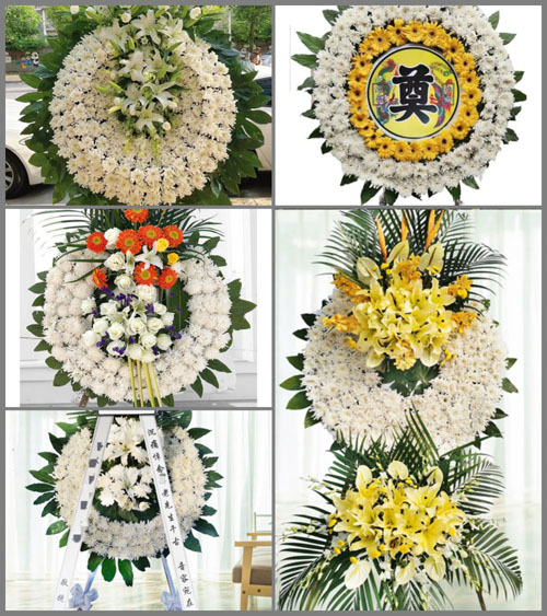 安徽阜阳市临泉县艾亭镇房庄村花圈速递